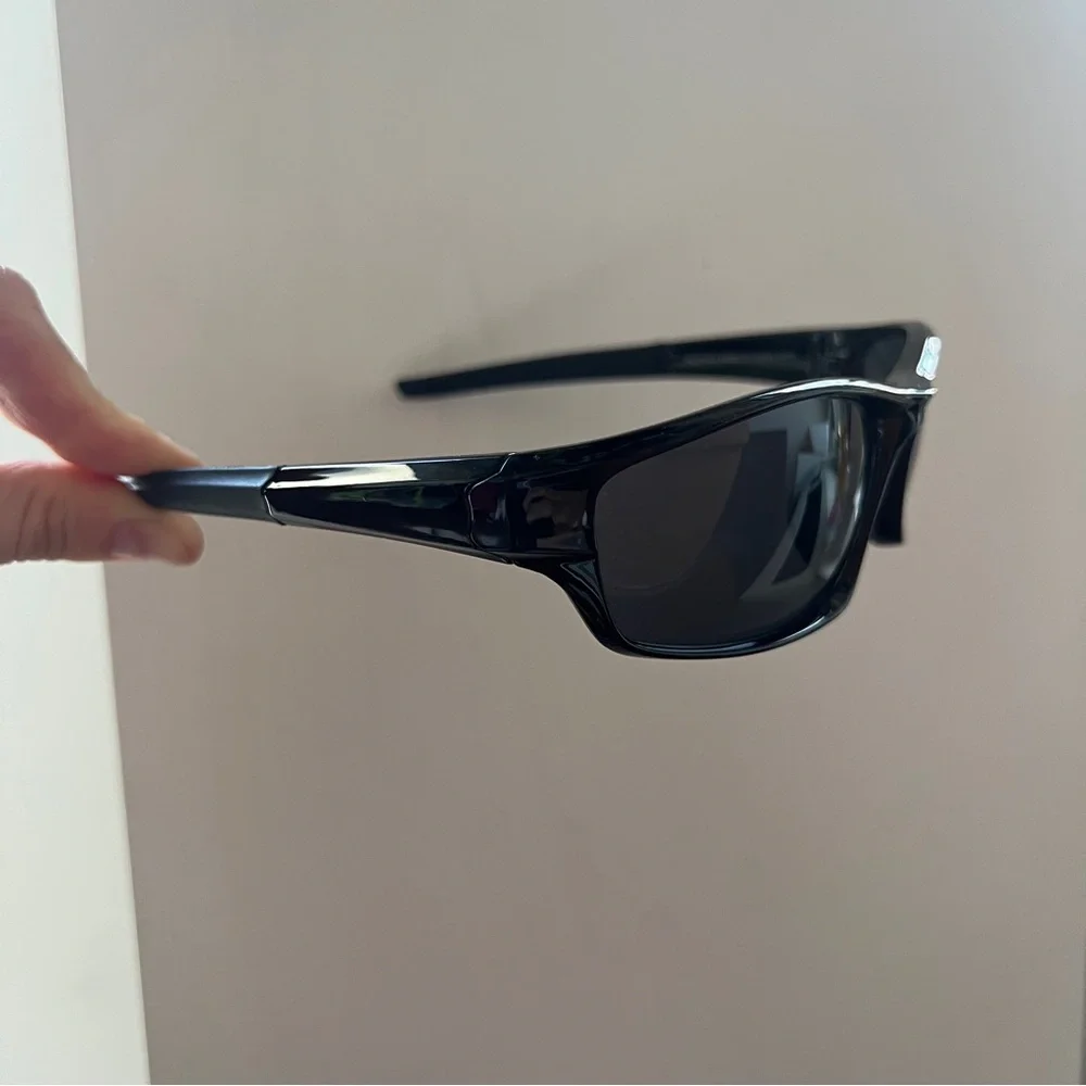 ASOS AJ Morgan black retro wraparound matrix sunglasses